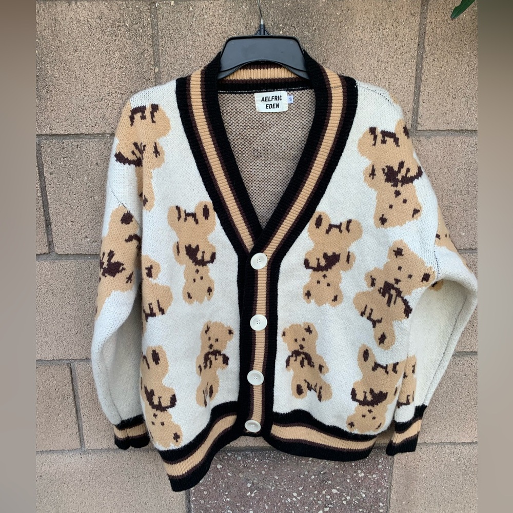 Alfric Eden Teddy Bear Cardigan